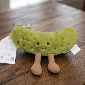 Jellycat Amuseable Pickle Plush Toy – Soft Stuffed Food Kawaii Decor image 3