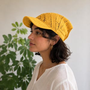Wzór na czapkę bandana szydełkowa | Wzór na czapkę | Bandana na głowę | Natychmiastowy plik PDF