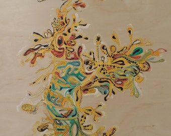 print of "Leafy Sea Dragon" painting