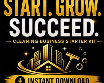 Cleaning Business Startup Guide | Step-by-Step Playbook | Pricing, Contracts & Client Tracker | How to Start a Cleaning Service