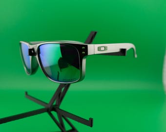 Gafas de sol deportivas Golf Iridium/Plateado mate/Logotipo verde