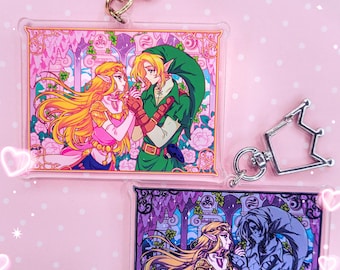 LOZ Hyrule Couple Zelda & Link Acrylic Keychain