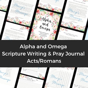 Alpha und Omega Schrift-Schreib- und Gebetstagebuch - Apg/Römer