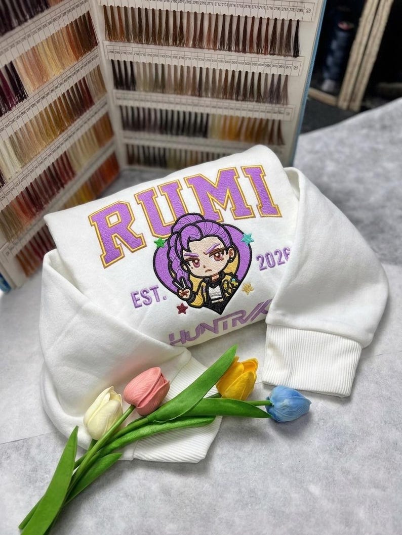 Rumi Huntrix Kpop Embroidery File, Anime Character Machine Design ...