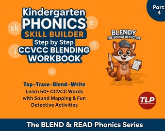 CCVCC Words Phonics Workbook | Ages 4-7 Reading (PDF)