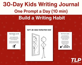 30-Day Kids Writing Journal – Prompts for Self-Discovery (PDF)