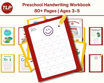 Preschool Handwriting Workbook | 80+ Pages Tracing Letters & Numbers (Printable PDF)