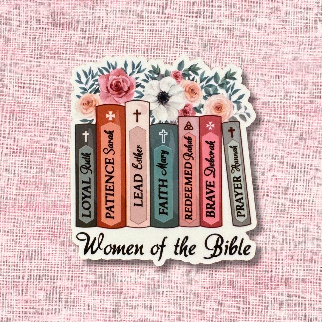 Sticker: Women of the Bible, Easy Peel Backing, Vinyl and Laminate - Etsy