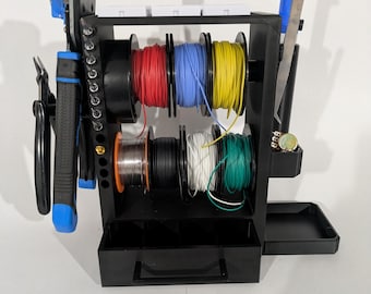 Kompakter und individuell anpassbarer Organizer für elektronisches Löten, Lochplatte, entwickelt für Bastler und Hobbyisten