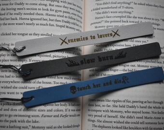 Romance Book Trope kunstleer bladwijzerset | BookTok-cadeau