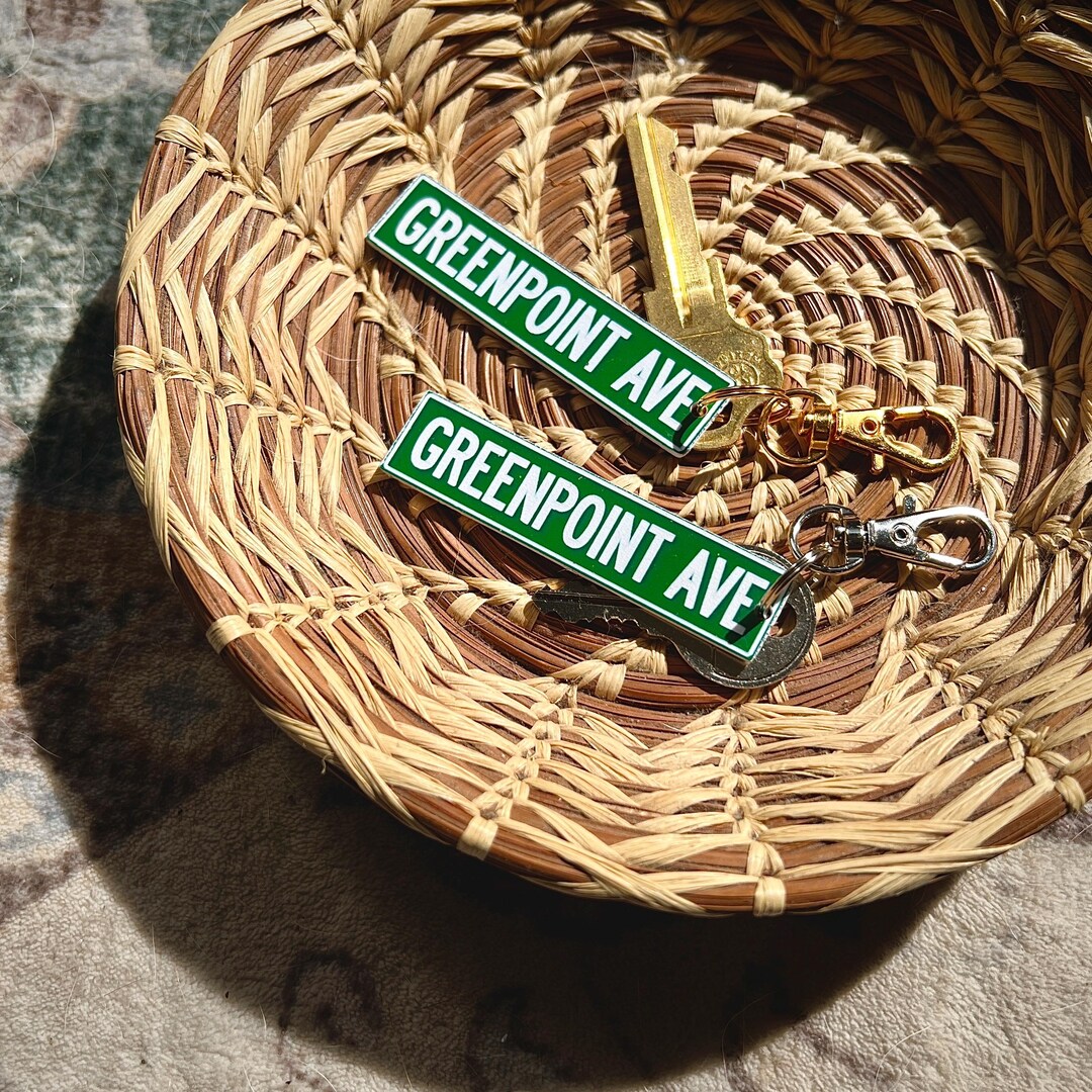 Personalized Street Sign Keychain | Custom Acrylic Key Tag, NYC Style ...