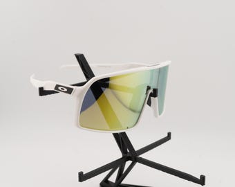 Sport Glasses White Frame & Gold Lens
