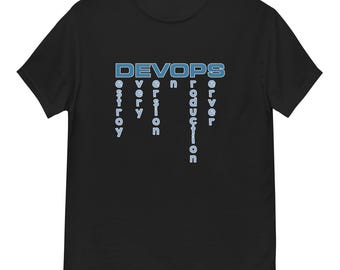Devops vertical geek unisex T-Shirt, programmer & devops gift