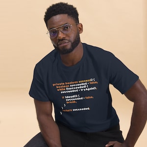 Framgångsalgoritm geek unisex t-shirt, programmerare och devops-gåva