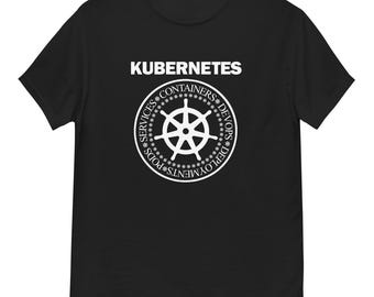 Kubernetes geek unisex t-shirt, programmerare och devops-gåva