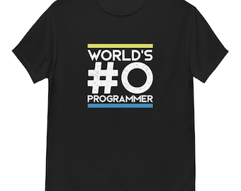 世界No.0プログラマーオタクユニセックスTシャツ、プログラマー＆DevOpsギフト