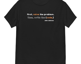 Löse das Problem Geek Unisex T-Shirt, Programmierer & Devops Geschenk