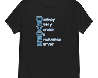 Devops horizontal geek unisex T-Shirt, programmer & devops gift