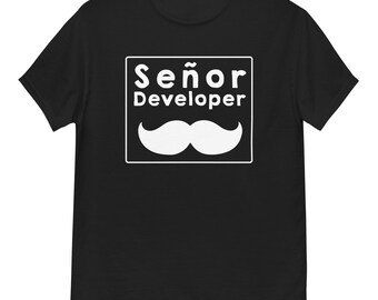 Koszulka unisex „Señor Developer geek”, prezent dla programisty i programisty DevOps