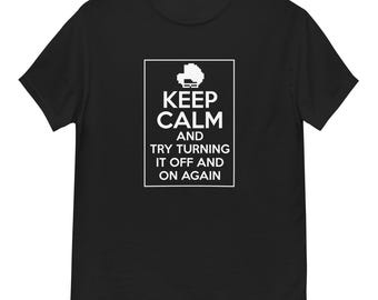 Camiseta de programador "Mantén la calma", regalo geek