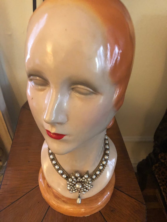 Vintage 1950s Baroque Pearl and Gold Tone MIRIAM H