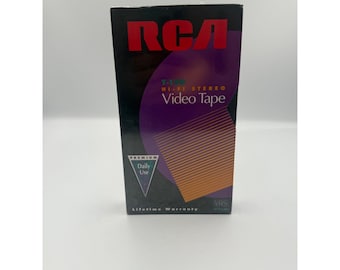 RCA T-120 Hi-Fi Stereo Blank VHS Video Tape Premium Daily Use Factory Sealed New