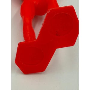 Vintage 1967 Marvel Spider-Man Red Plastic Figure Statue MCMLXVII USA Made 6" image 2