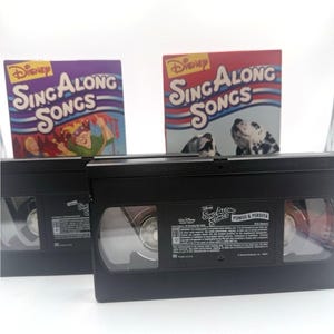 Disney Sing Along Songs VHS Lot Hunchback Notre Dame 101 Dalmatians