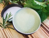 Nourishing Rosemary lemon balm infused lotion-Shea butter and coconut oil with eucalyptus-Lavendar