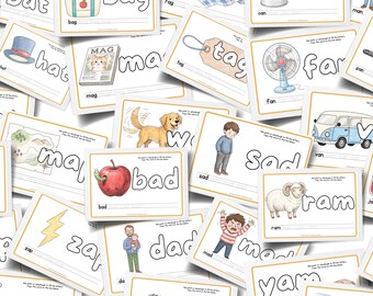 30 CVC Short A Practice Playdough Mats Bundle | Multisensory Phonics Literacy and Activity | Tracing Worksheets
