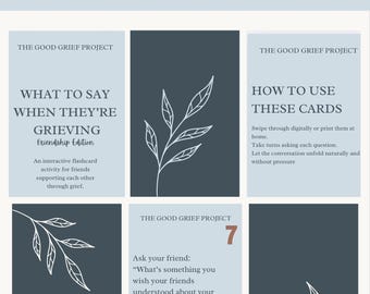 Friendship Grief Support Cards – Digital Conversation Prompts (PDF)