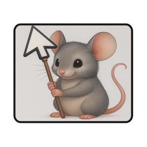 Click & Squeak Whimsical Mouse with Cursor Arrow