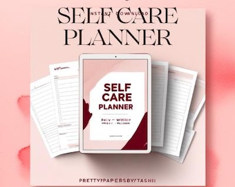 Self Care Planner Printable | Soft Wellness Planner | Daily Routine, Weekly Reset, Mood & Skincare Tracker | Digital Download