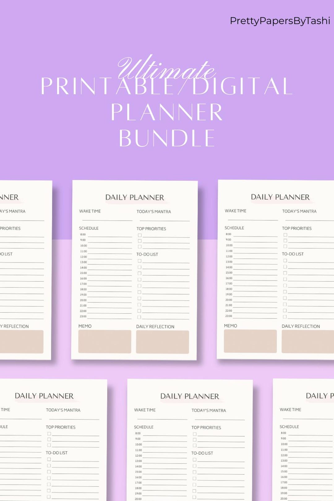 Focus Planner Minimalist Edition | Printable Planner PDF | Daily Focus ...