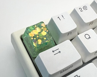 Lightcatcher Glitzer Tastenkappen | Kunstharz Artisan Tastenkappe für mechanische Cherry MX Tastaturen