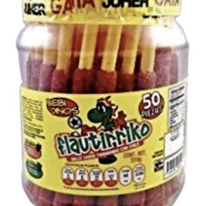 The 2 X Flautirriko Tarugos Tamarindo Chile Mexican Tamarind Candy 50 Pcs 550g