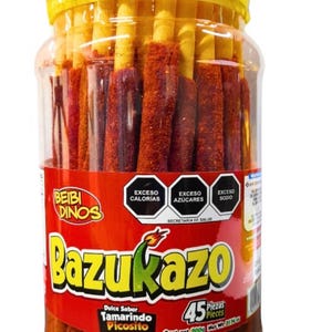 Bazukazo Tarugos Tamarindo Chile Mexican Tamarind Candy 45 Pcs 31oz.