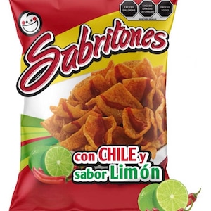 Sabritas Sabritones Chile Y Limon Chicharrones Mexican Chips Big 160G Pack Of 1