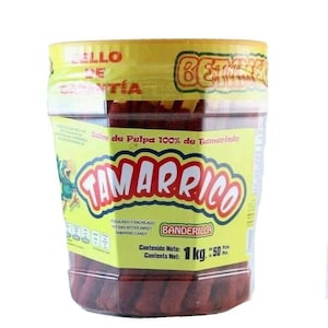 The 2 X Tamarrico Tarugos Tamarindo Chile Mexican Tamarind Candy Sticks 50 Pcs 1kg