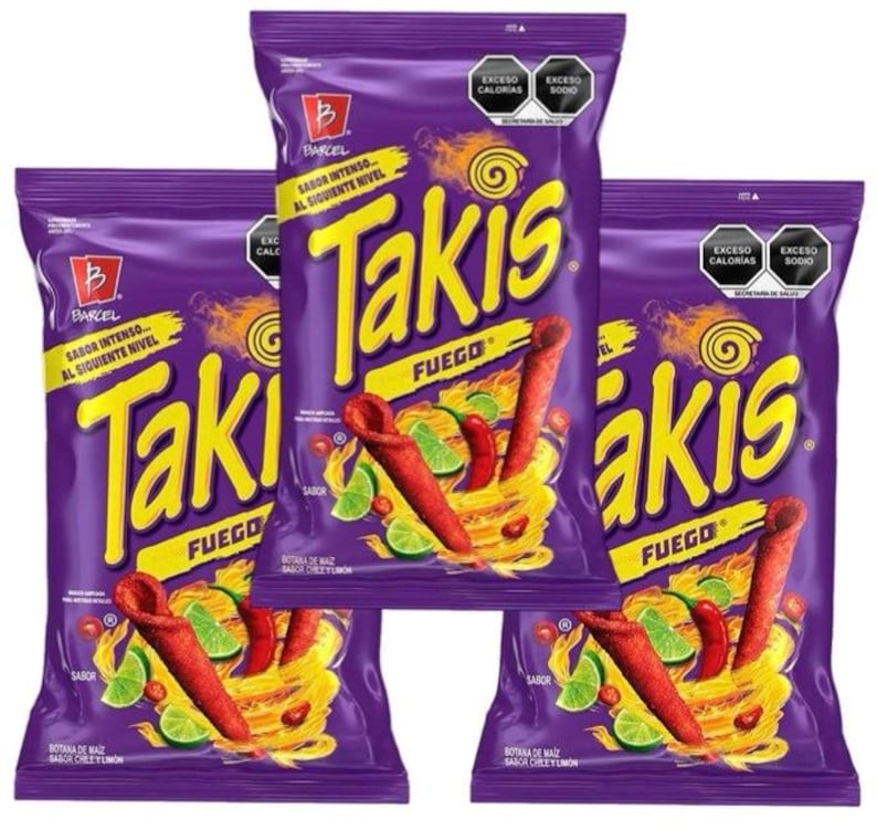 Barcel Takis Fuego Big Botanas Mexican Chips 200G Pack of 3 - Etsy ...