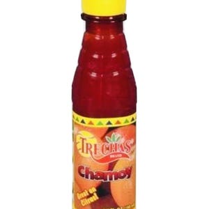 The 3 X trechas chamoy liquid Mexican Chamoy liquido 7.4oz (210g) fruits