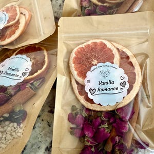 Vanilla Romance Simmer Pot - Grapefruit, Rose, Vanilla Bean and cinnamon