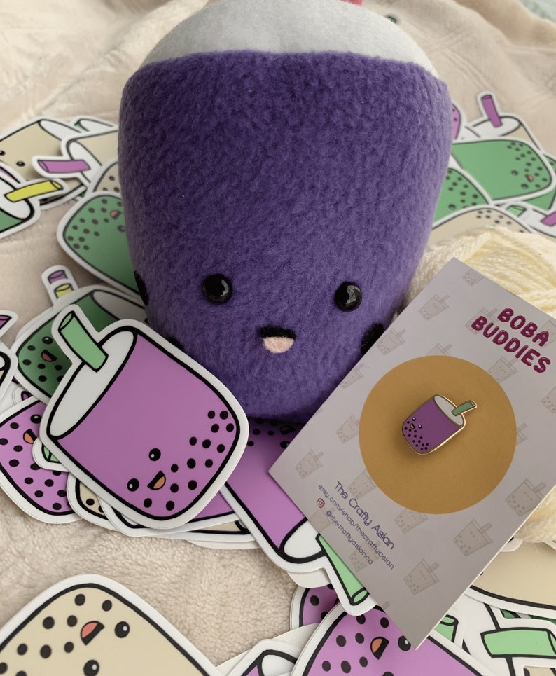 Boba Bubble Tea Plush Toy | Etsy