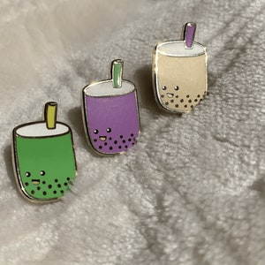 Boba Bubble Tea Enamel Pin