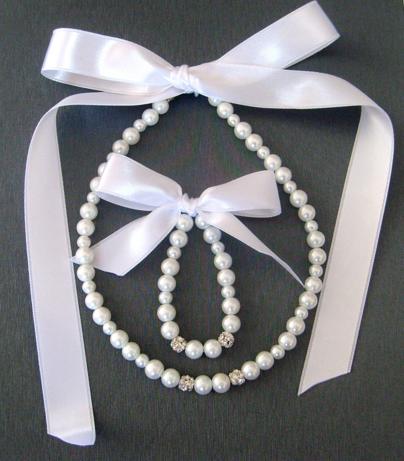 Flower Girl Jewelry Set/white Flower Girl Jewelry Pearl Etsy