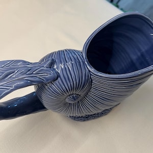 Pitcher blue sea shell; Baum Bros.