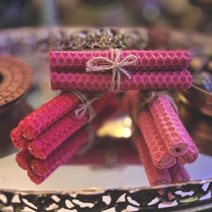 Handrolled Beeswax Chime Candles - Pack of 3