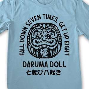 Daruma T-Shirt Japanese T-shirt lucky Doll charm Japan Travel Souvenir - Men sizes -  Hand Screenprinted