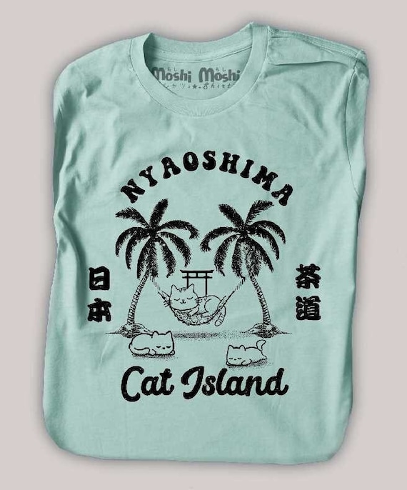 Cat Island T-shirt Aoshima Japan Shirt Beach Okinawa - Unisex