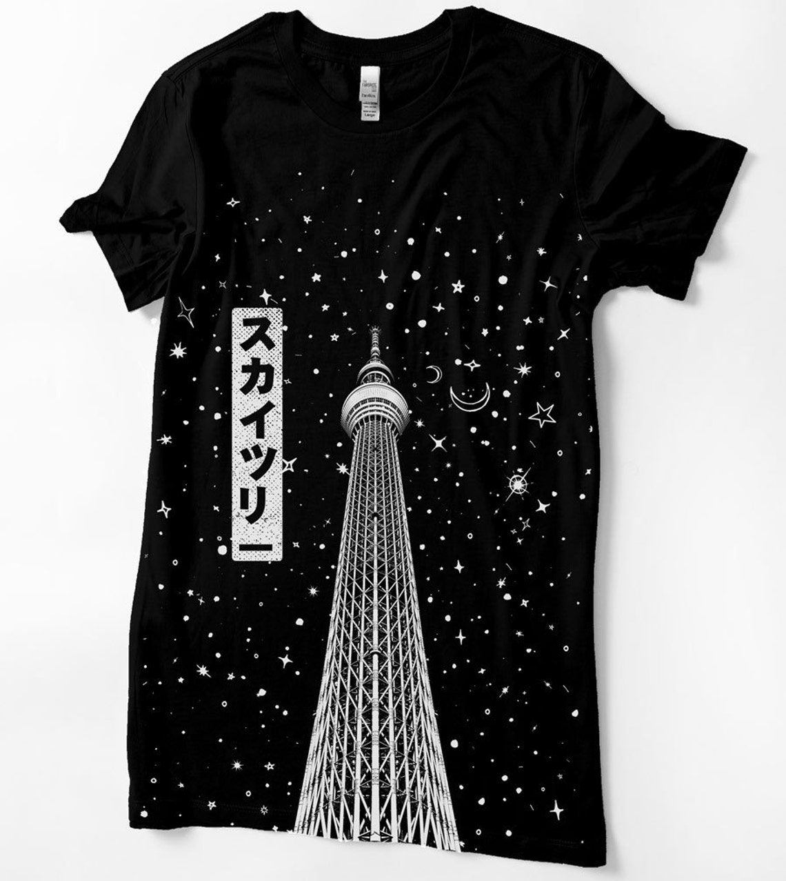 Japanese Shirt Tokyo Skytree Tshirt Japan Shirt Kanji Etsy
